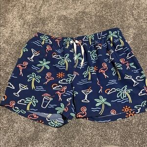 Chubbies Navy Tropical Print Men's Athletic Shorts